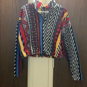 Urban Outfitters 1/4 Zip Crop Top M